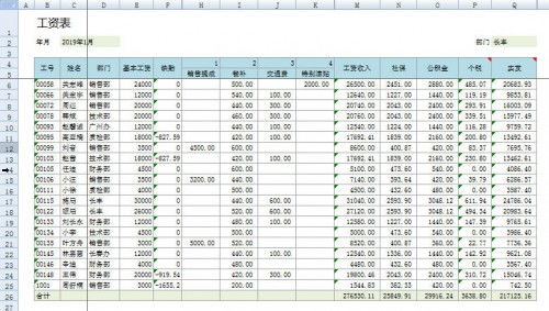 適應(yīng)新稅法的勤哲Excel服務(wù)器薪酬管理系統(tǒng)